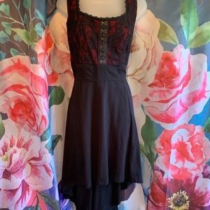 Royal Bones by Tripp NYC Corset Dress Hi Lo